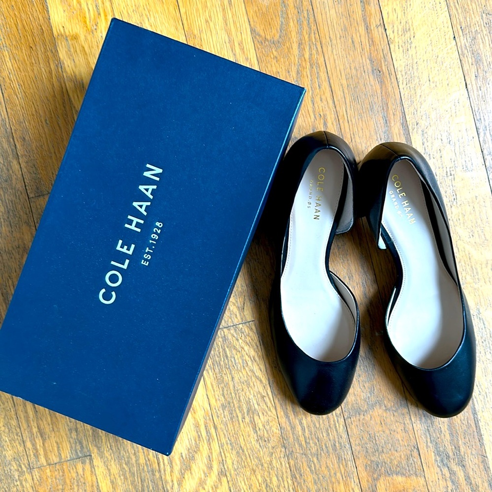 Brand new Cole Haan Daina D’Orsay pumps black leather, size 6
